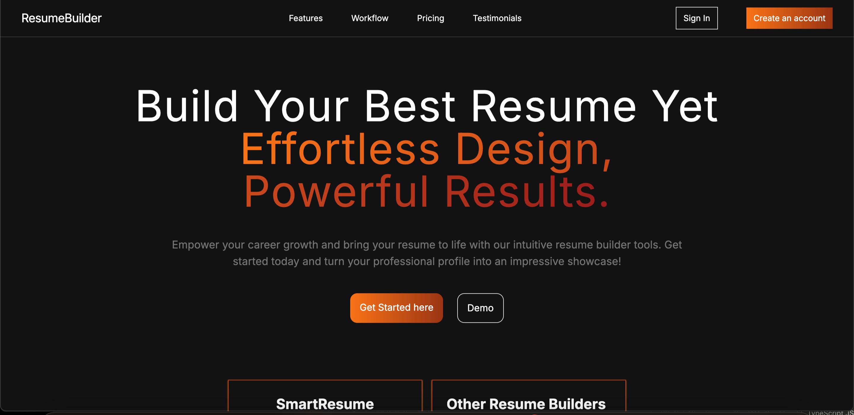 Landing Page Saas-website